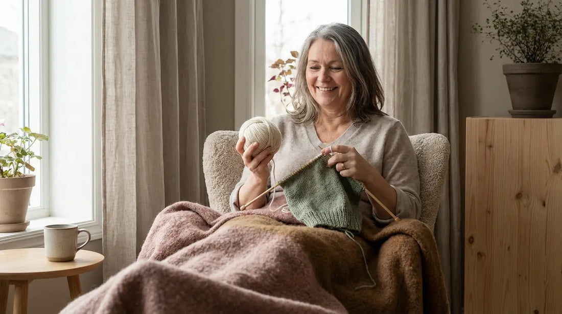 Sitt godt og strikk lenger: Ergonomi for glade strikkehender