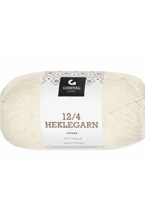 12/4 Heklegarn - 100 Natur