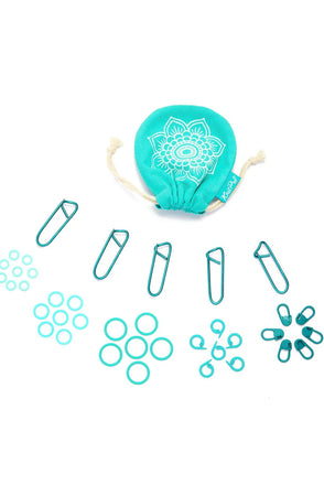 KnitPro Mindful maskemarkører mega pack 100 stk - 36633 Sølv
