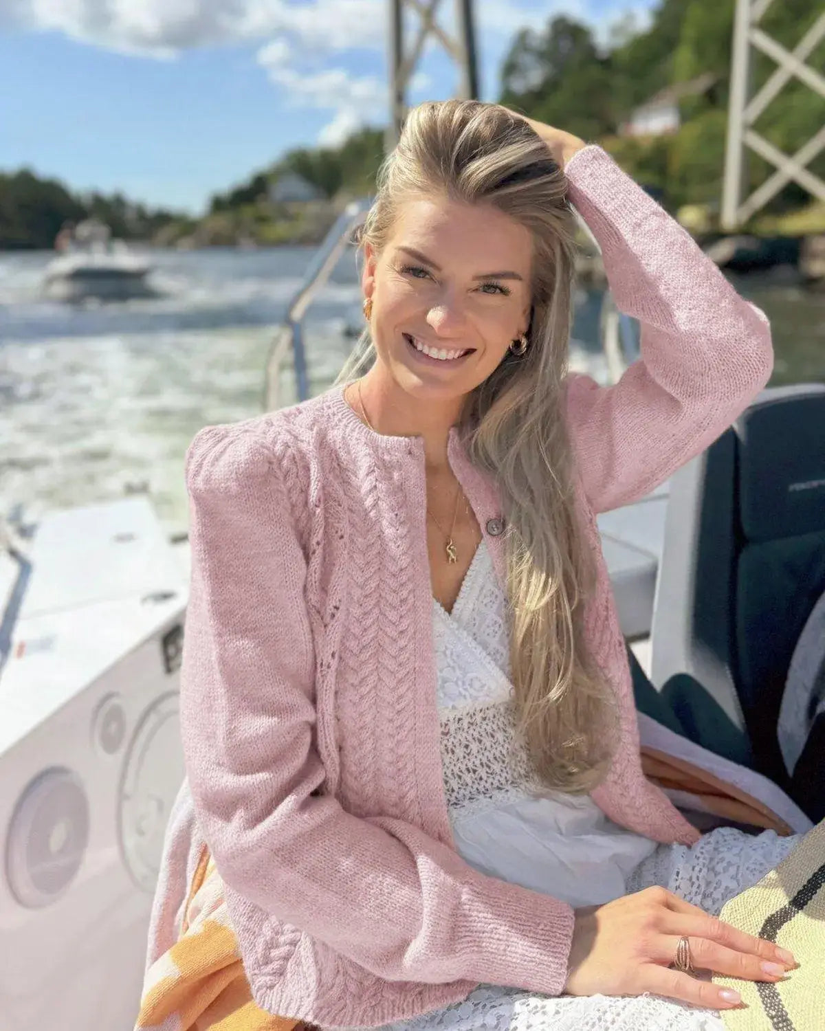Tresser Cardigan, Rosa