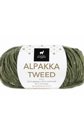 Alpakka Tweed - 110 Oliven