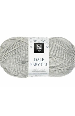 Baby Ull - 0004 Lys grå melert