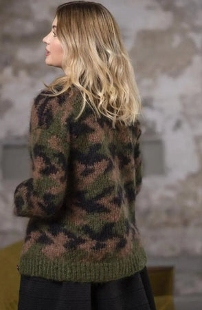 Camo Cardigan, Armygrønn