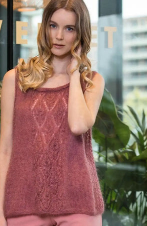 Elly Singlet, Mørk Rose