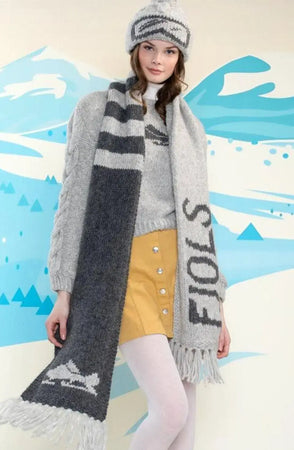 Fjols til Fjells Afterski Lue og Skjerf, Grå
