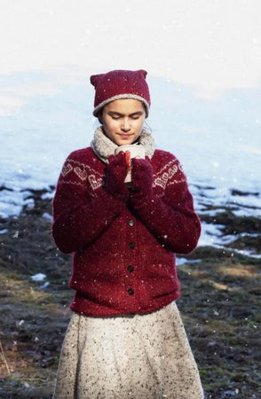 Hjertejakke Barn, Dyp Rød