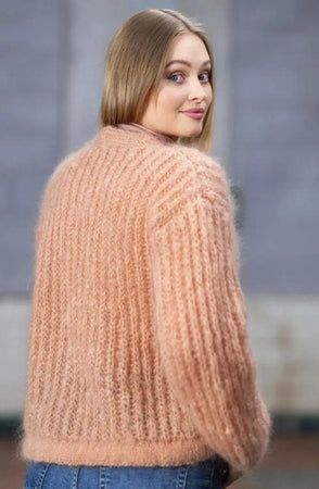 India Cardigan, Beige Rose