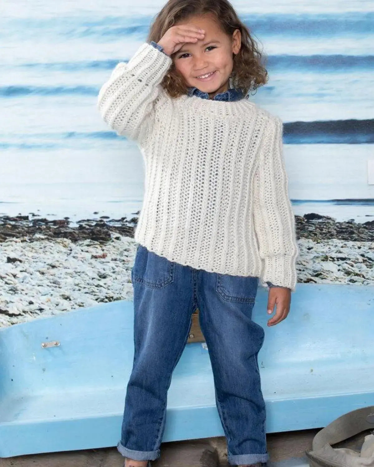 Ingrid Kids Genser, Natur