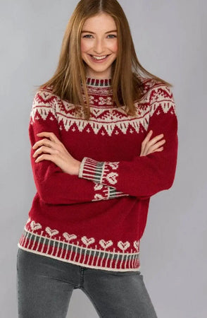 Julehjerte Genser, Rød