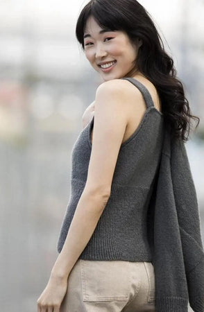 Katie Crop Top, Antrasitt