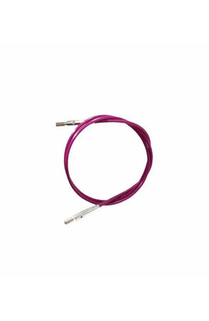 KnitPro Løs vaier lilla med sølv - 1 mm x 40 cm