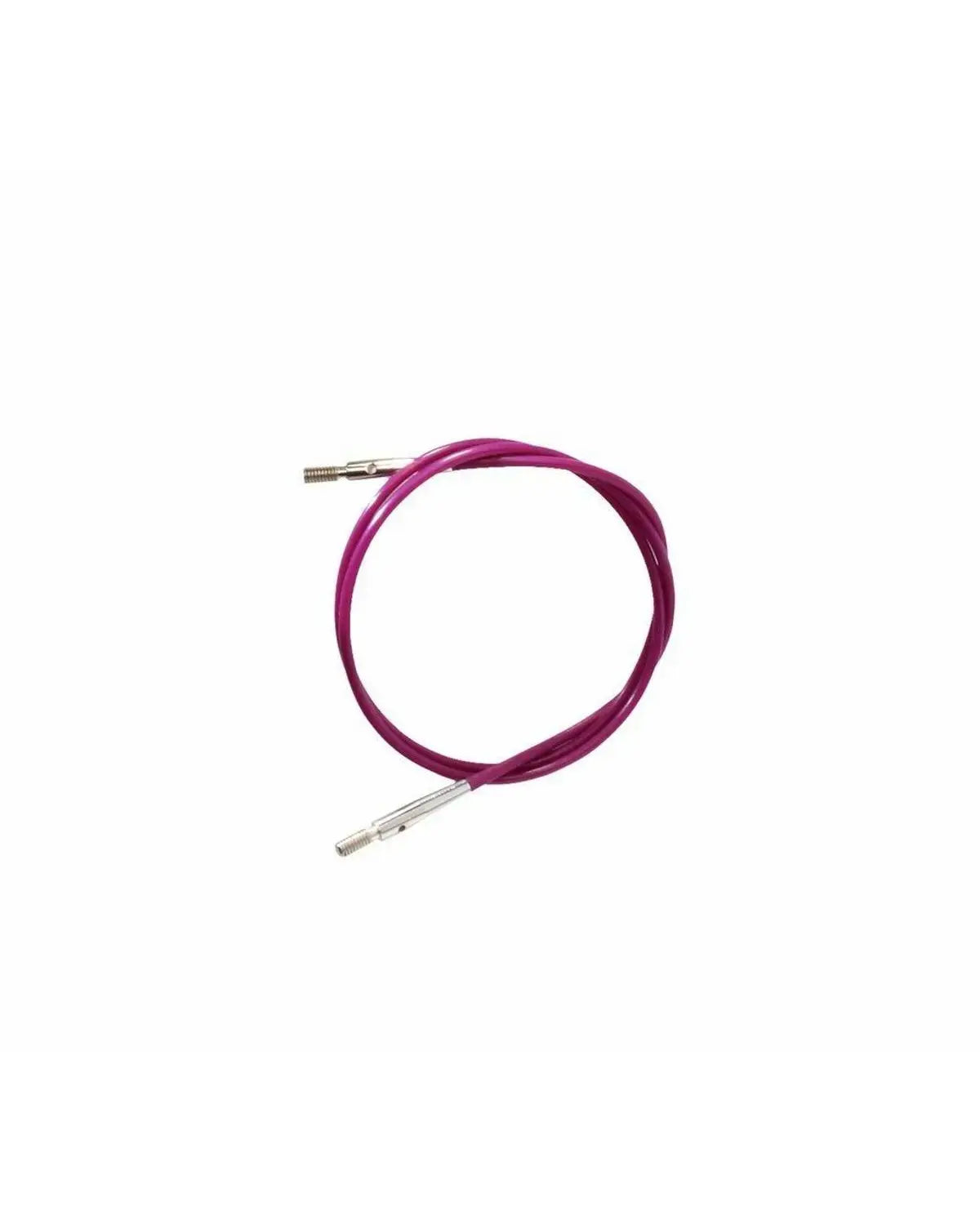 KnitPro Løs vaier lilla med sølv - 1 mm x 40 cm