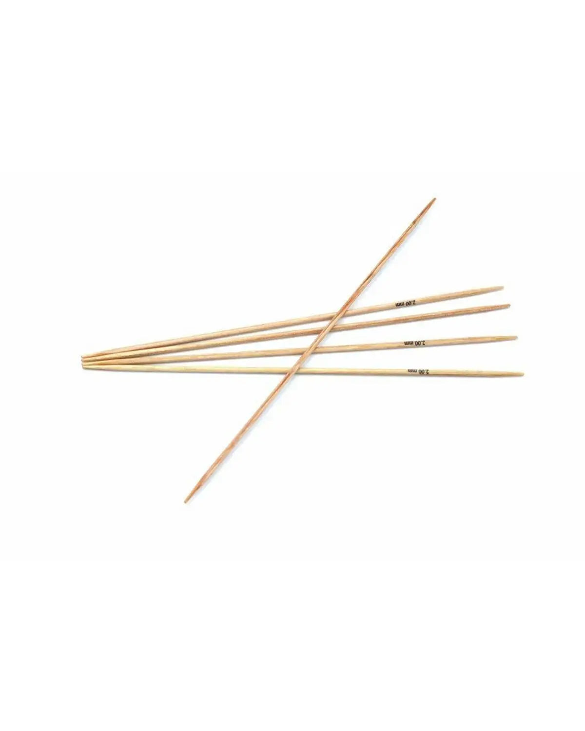 KnitPro Natural Symfonie strømpepinner - 2 mm x 15 cm