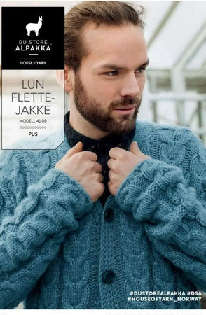 Lun Flettejakke, Jeansblå