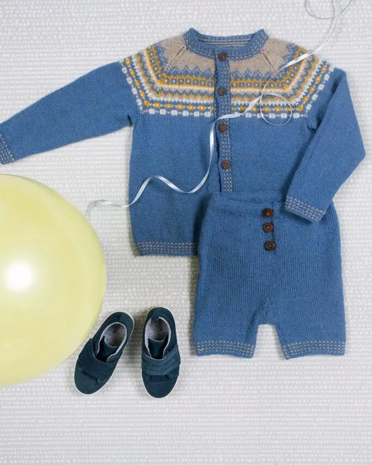 Morten Søskenjakke & Shorts, Lys Denim