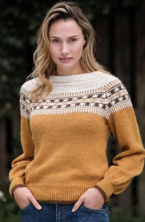 Mosaikk Genser, Currygul