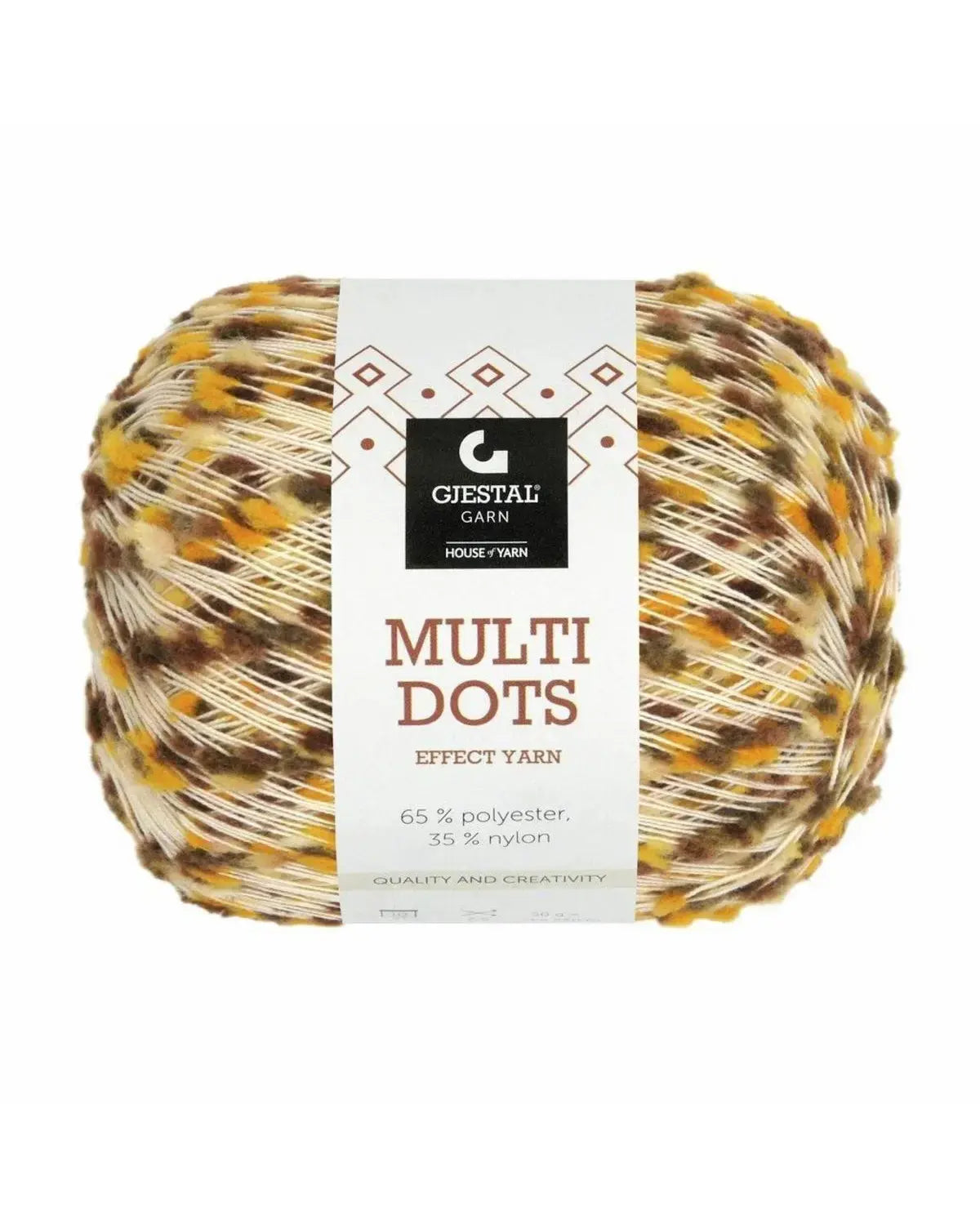 Multi dots - 901 Brun/Safran dots