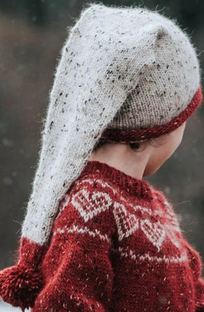 Nissete Langlue Barn, Natur Alpakka Tweed Classic