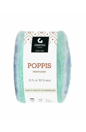 Poppis - 3106 Blå/Lavendel/Turkis gradert