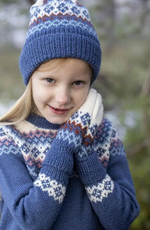 Rikke Lue og Votter, Blå