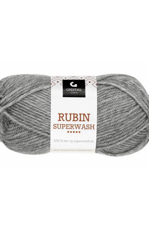Rubin Superwash - 405 Grå melert
