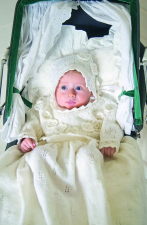 Silje og Sjur Dåpskjole, Lue og Teppe