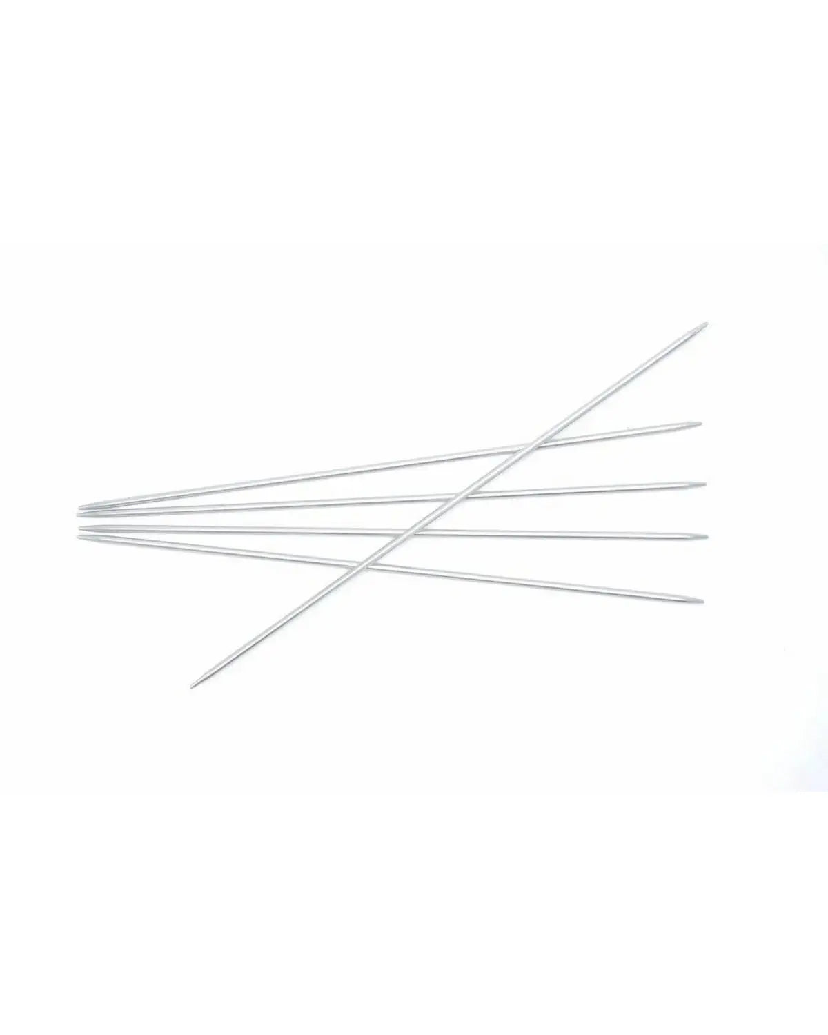 Silver Aluminium strømpepinner - 2.5 mm x  20 cm