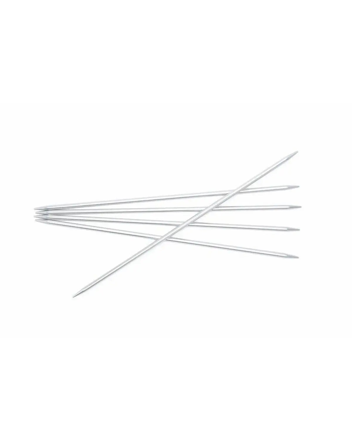 Silver Aluminium strømpepinner - 3.5 mm x  20 cm