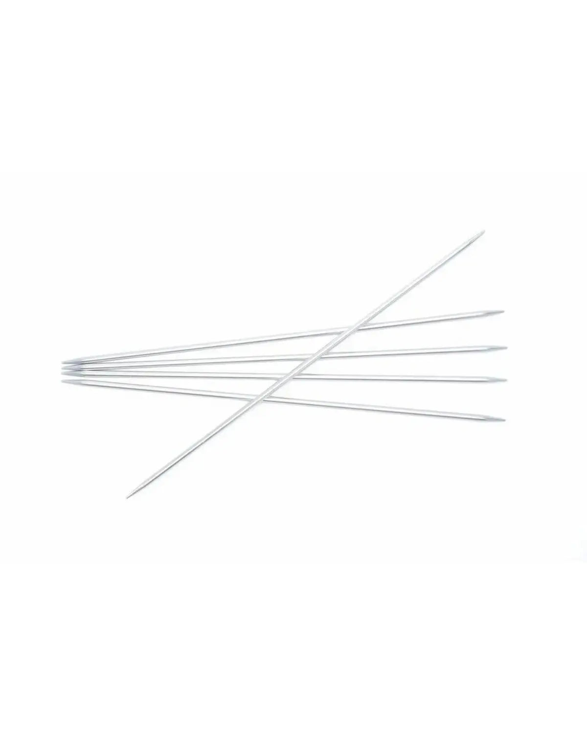 Silver Aluminium strømpepinner - 3 mm x  20 cm