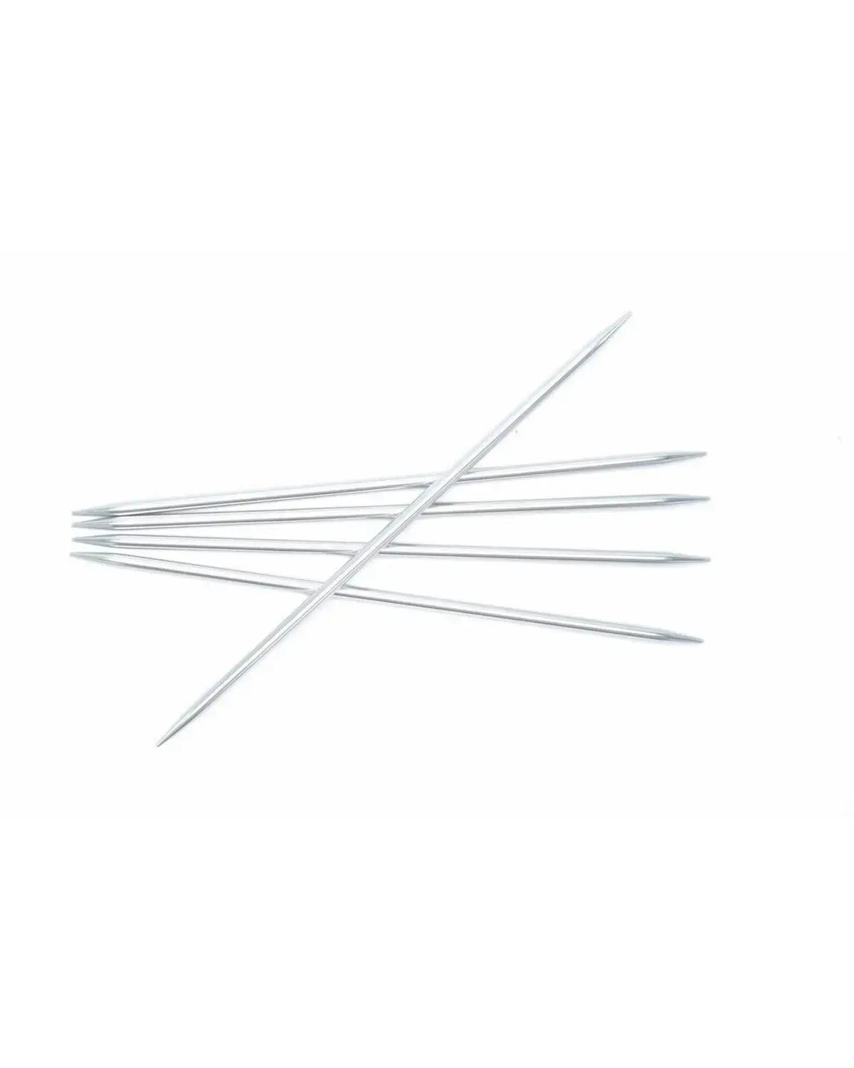 Silver Aluminium strømpepinner - 4.5 mm x  20 cm