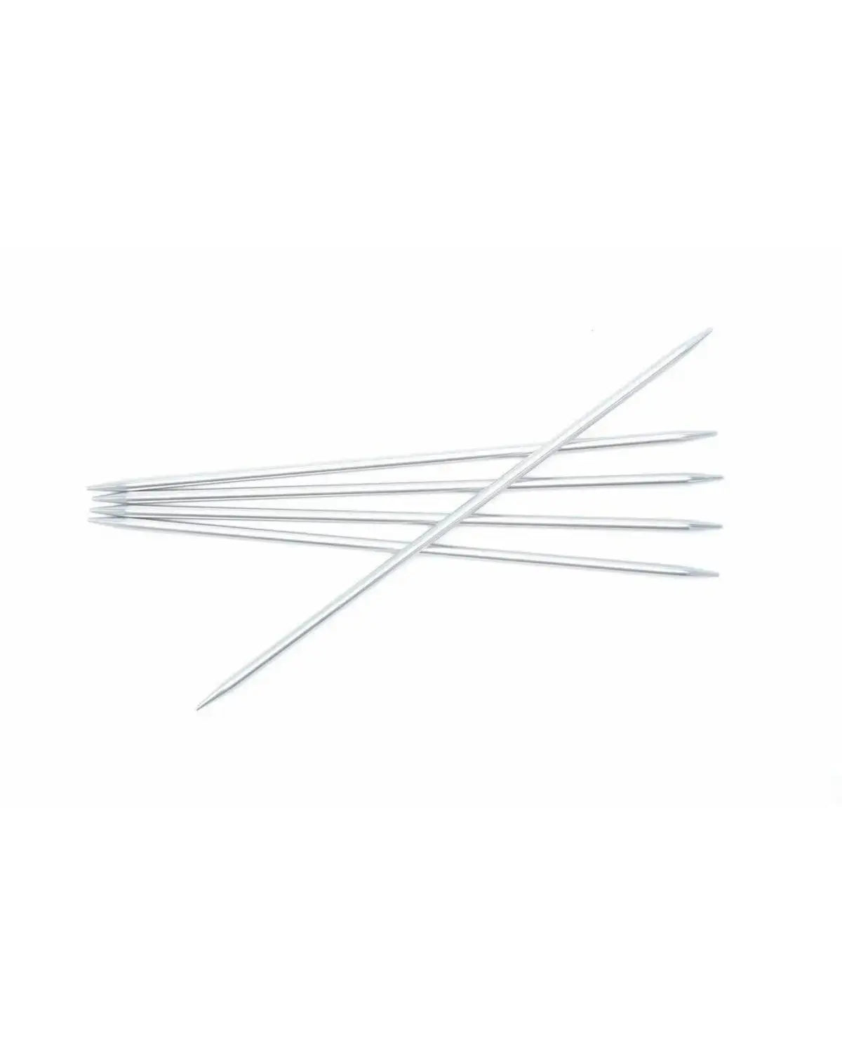Silver Aluminium strømpepinner - 4 mm x  20 cm
