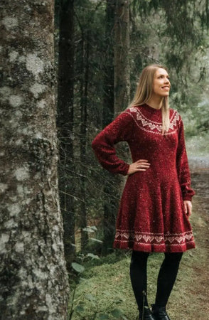 Snurrekjole med Hjerter Voksen, Rød