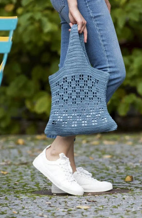 Solfryd Veske, Lys Denim