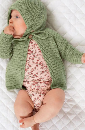 Stork Jakke og Lue Pistasj