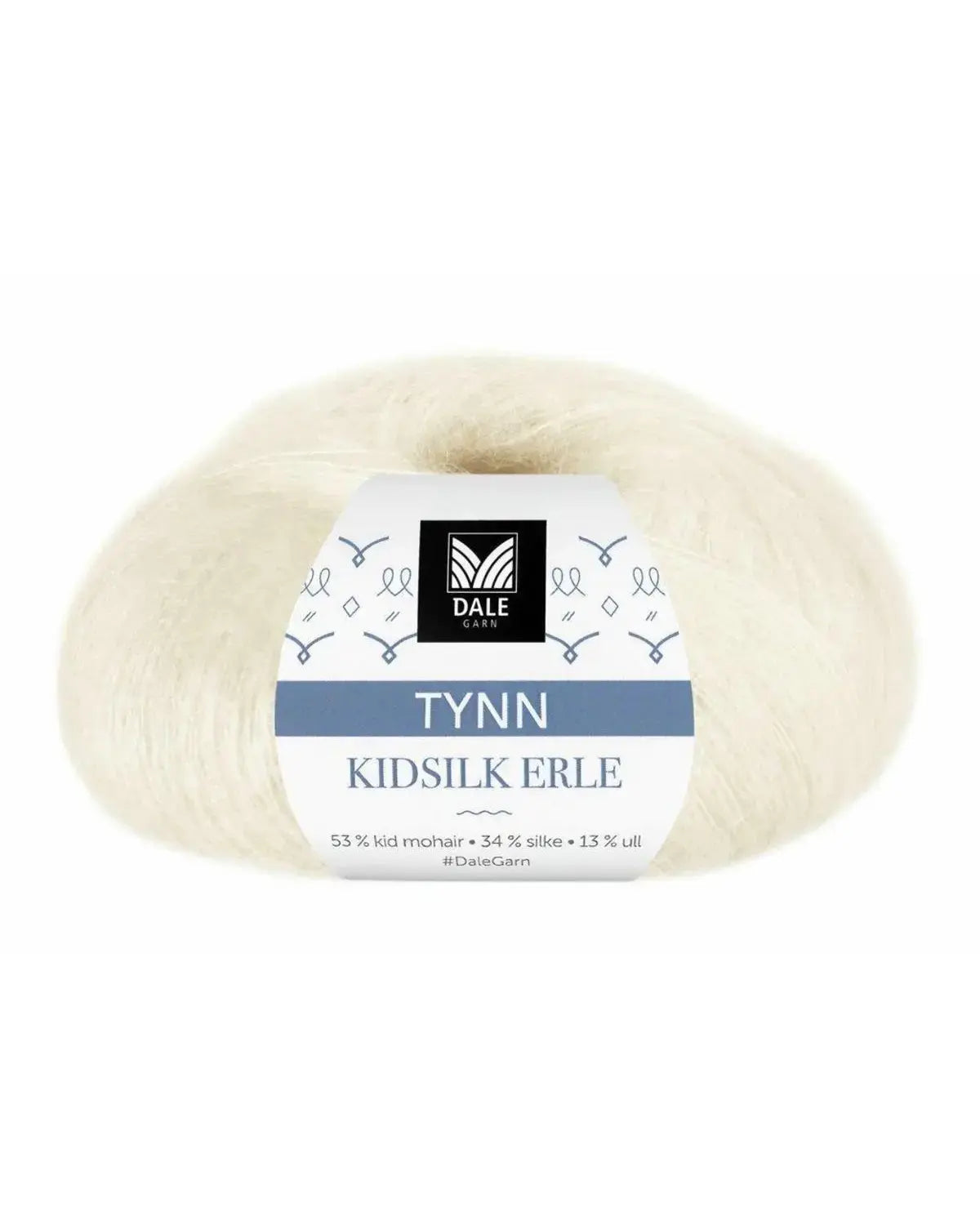 Tynn Kidsilk Erle - 4001 Hvit