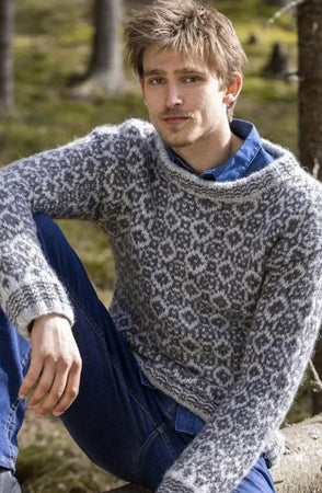 Uvdal Genser, Lys Grå Melert