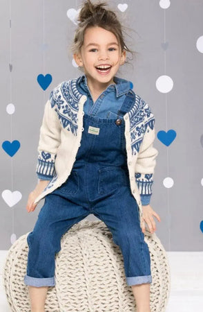 Vinterhjerter Jakke Natur, 1-4 år