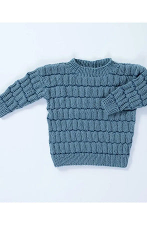 Boble Genser, Lys Denim