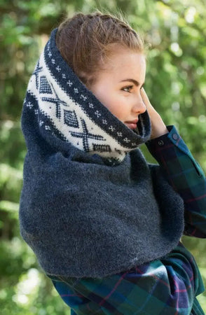 Cortina Hette-hals, Indigo Melert