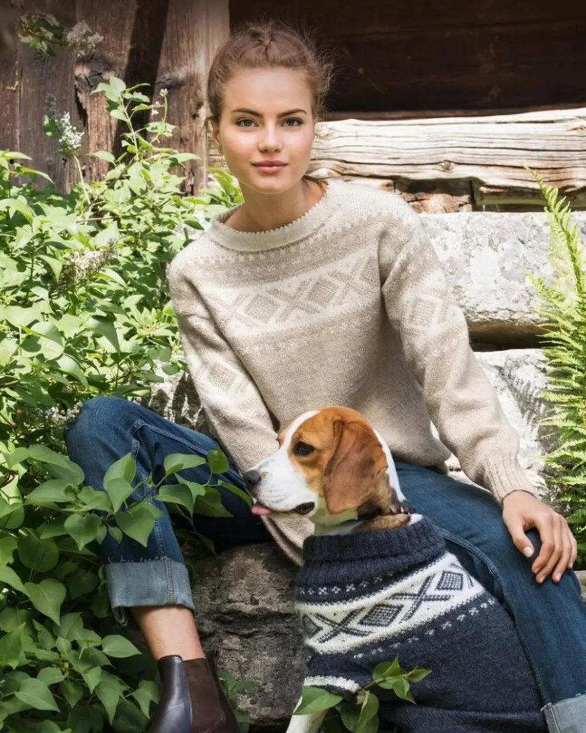 Cortina Hundegenser, Indigo Melert