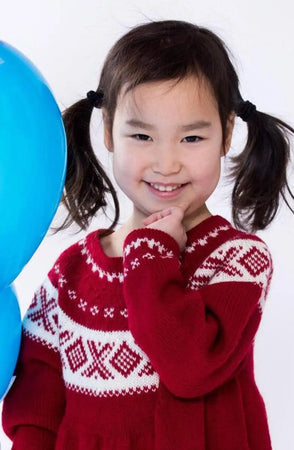 Cortina Kjole, Rubinrød