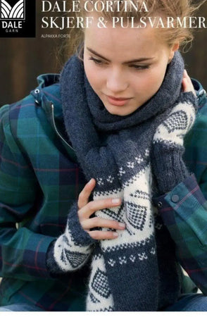 Cortina Skjerf, Indigo Melert