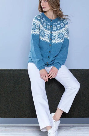 Q-Symre Kofte, Lys Denim og Natur