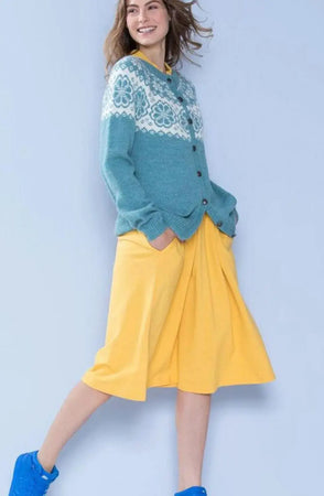 Q-Symre Kofte Lys Sjøgrønn og Natur